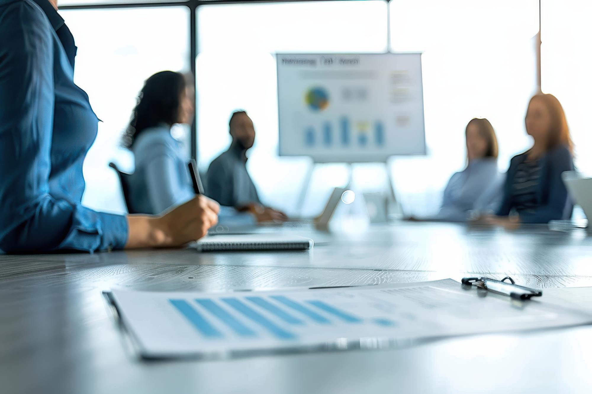 Consulting workspace featuring industry analysis documents and competitive intelligence reports
