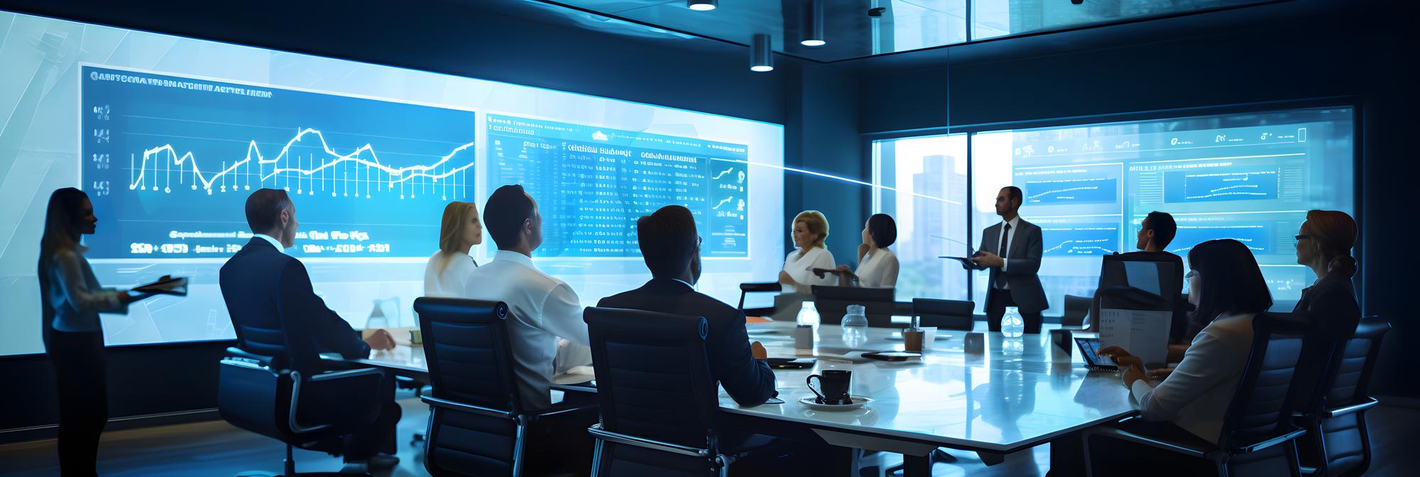 Advisory specialists evaluating client business models and identifying growth opportunities